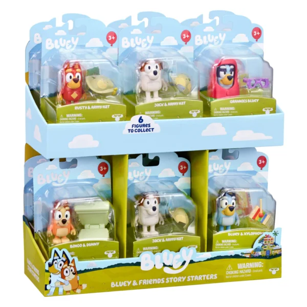Bluey mini figura juguete coleccionable