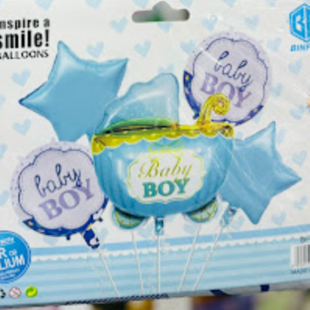 Globo "Cochecitos" baby boy 5 piezas - 20170703310