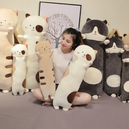 Gato peluche/almohada 70cm