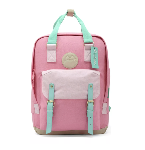 Pusheen mochila con detalles de gamuza