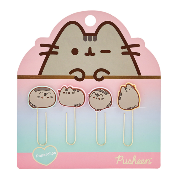 Pusheen paperclips 4 unidades