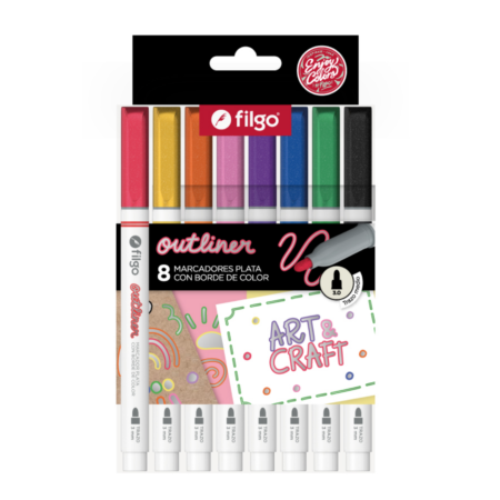 Filgo Marcador outliner 8 unidades