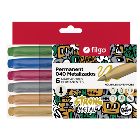 Filgo Marcador strong metal 6 unidades