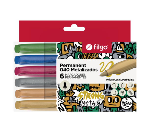 Filgo Marcador strong metal 6 unidades