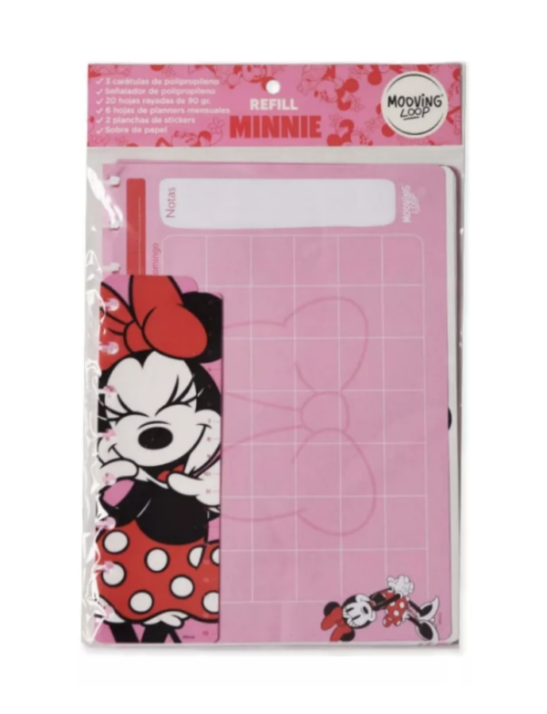 Minnie mouse refill hojas & adhesivos
