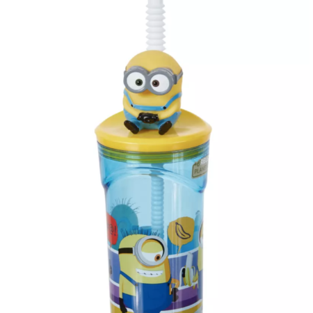 Minion botella c/pajita 360ml