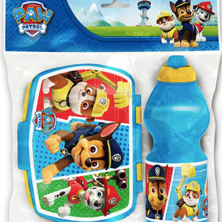 Paw patrol botella + tupper