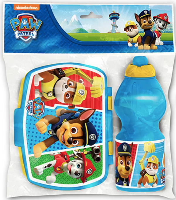 Paw patrol botella + tupper