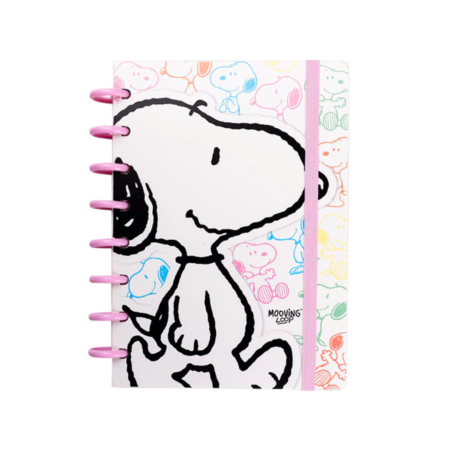 Snoopy cuaderno con sistema de discos