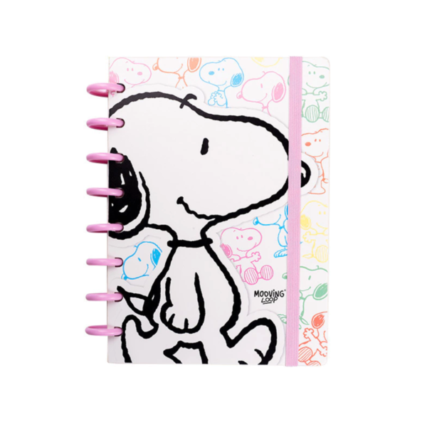Snoopy cuaderno con sistema de discos