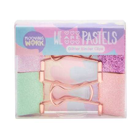 Mooving clip jumbo con glitter (4 unidades)