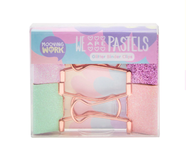 Mooving clip jumbo con glitter (4 unidades)