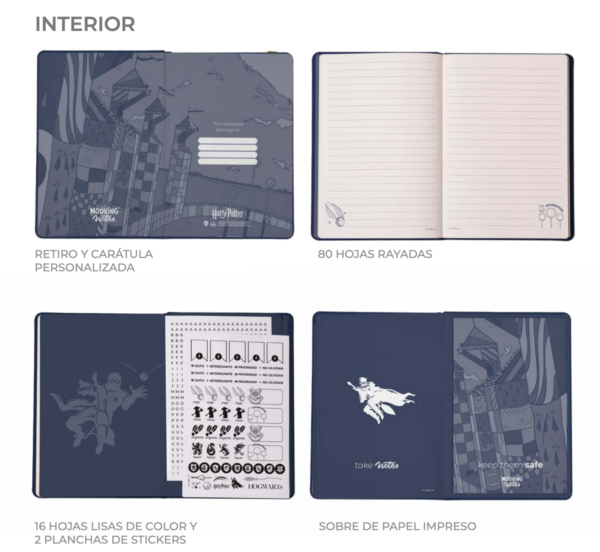 Harry Potter cuaderno A5 "I OPEN AT THE CLOSE" - Imagen 2