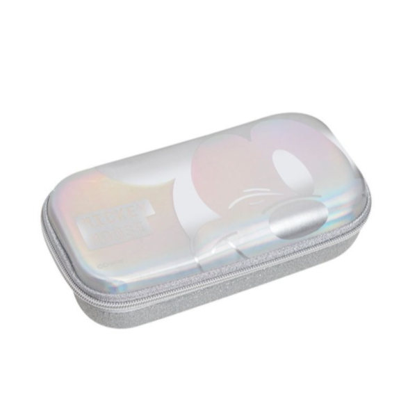 Mickey mouse cartuchera plateada box de Disney