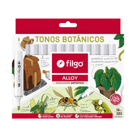 Filgo Marcador tonos botánicos (12 unidades)