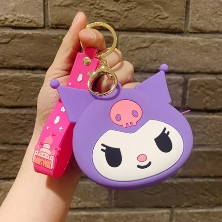 Kuromi sanrio monedero llavero lila