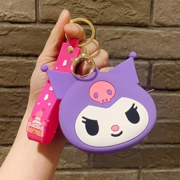 Kuromi sanrio monedero llavero lila