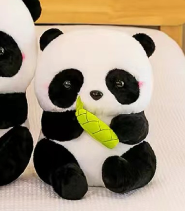 Panda con bambú peluche 35cm