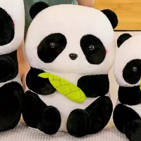 Panda con bambú peluche 45cm