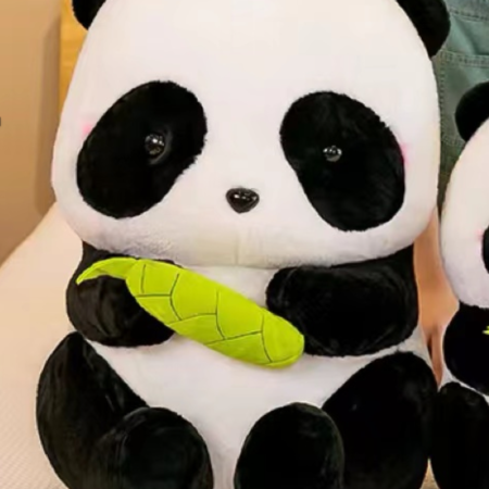 Panda con bambú peluche 55cm