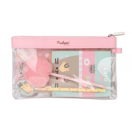 Pusheen kit de papelería (rosa pastel)