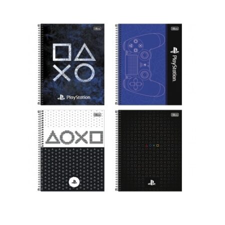 TILIBRA CUADERNO UNIVERSITARIO 80HOJAS ESPIRAL PLAYSTATION RAYADO