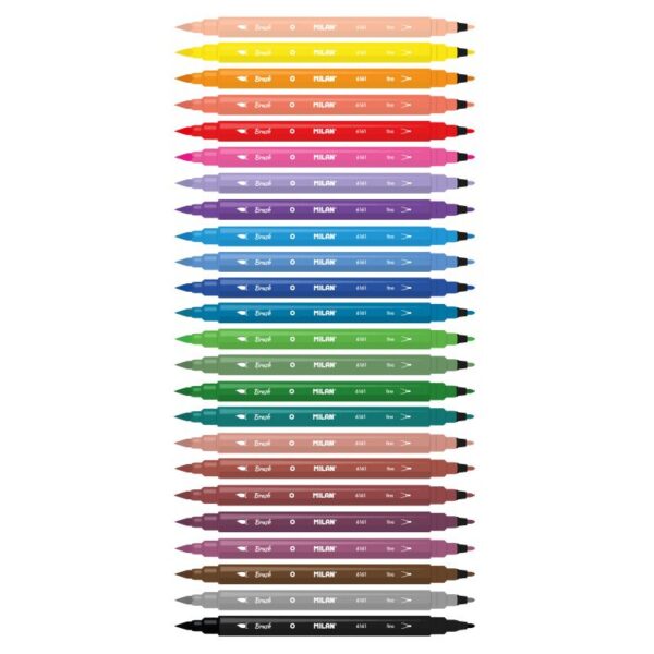MILAN ESTUCHE 24PC BRUSH MARCADOR 8 COLORES - Imagen 3