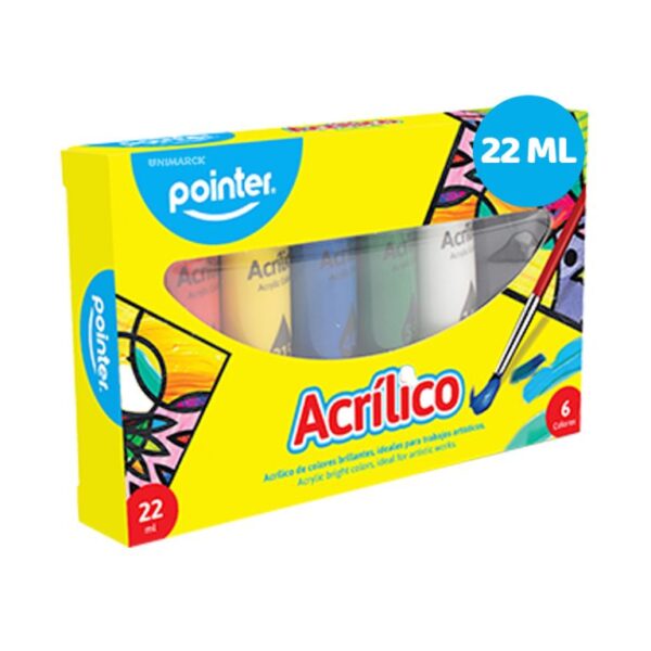 POINTER PINTURA ACRÍLICO 6PC - Imagen 3