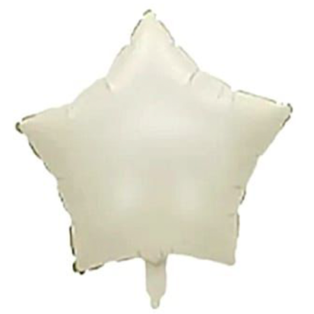 Globo  "Estrella" crema - 12342