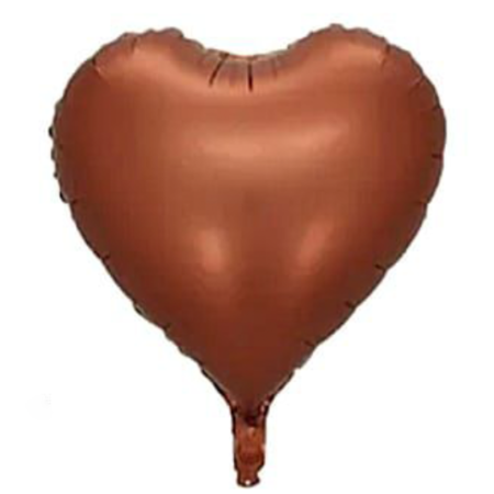 Globo  "Corazón" marrón - 12343