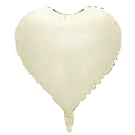 Globo  "Corazón" crema - 12345