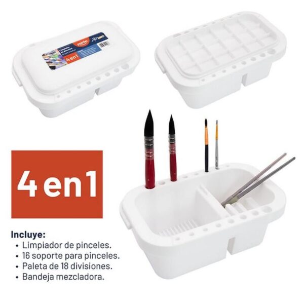 POINTER SET LIMPIADOR DE PINCELES 4N1