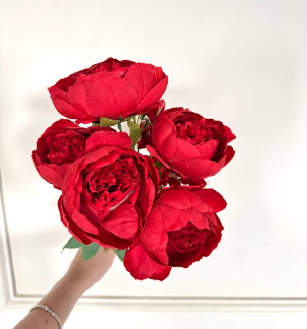 FLOR PEONIA 40CM ROJO - 452-1