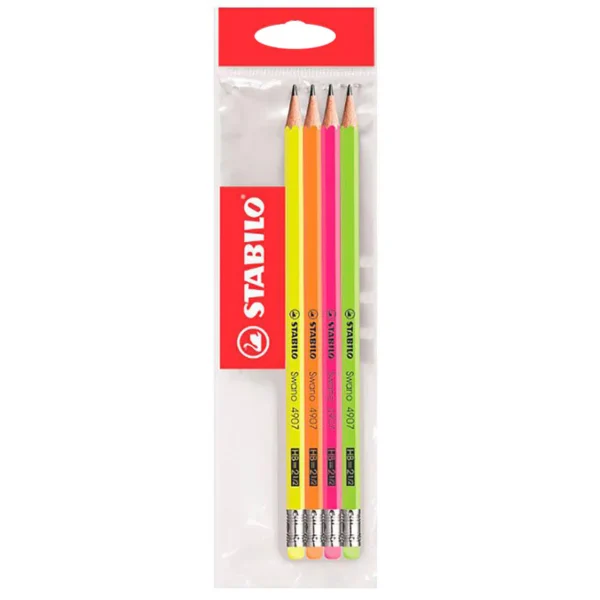STABILO LÁPIZ SWANO NEÓN 4PC - Imagen 3