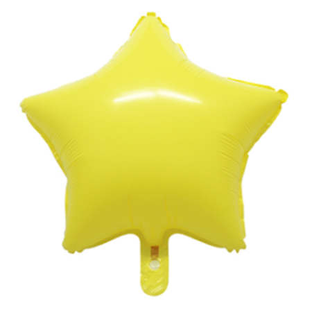 Globo "Estrella" pastel 18" amarillo - 2676-10