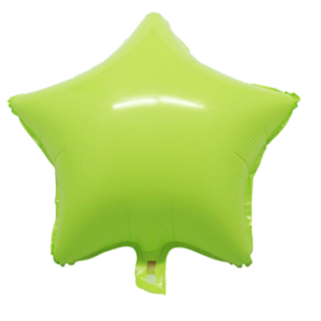 Globo "Estrella" pastel 18" verde - 2676-10