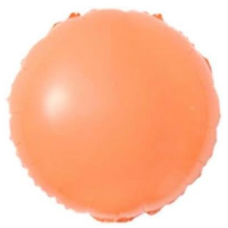 Globo redondo pastel 18" naranja - 2676-16