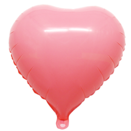 Globo "Corazón" pastel 18" rosa - 2676-7