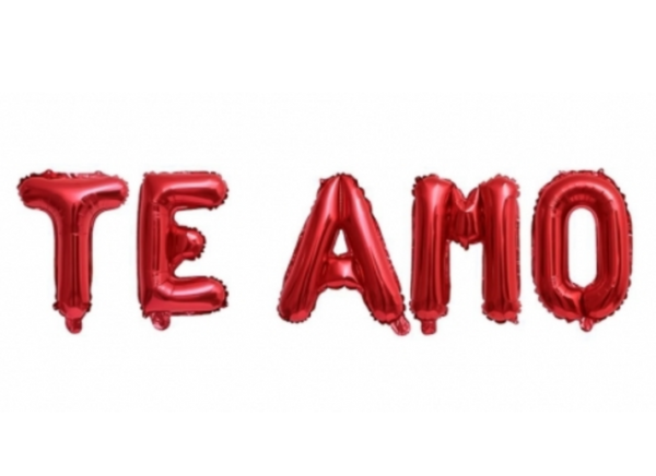 Globo kits "Te amo" rojo - 2800000490478