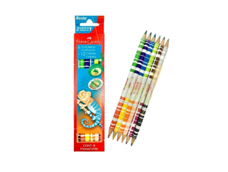 FABER LÁPIZ 6PC 12 COLORES