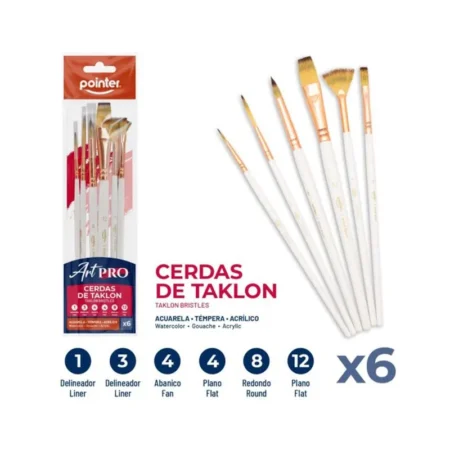POINTER 5PC PINCELES TAKLON