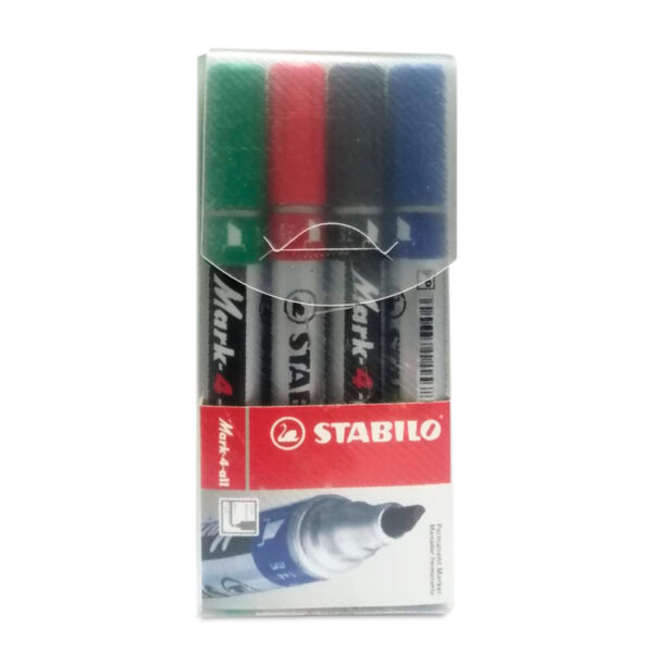 STABILO MARCADOR MARK4ALL 4PC REDONDO