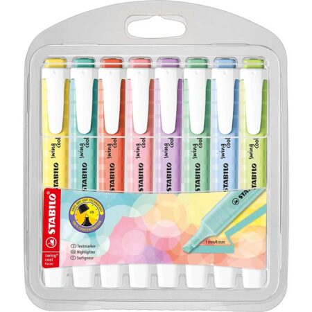 STABILO RESALTADOR 8PC SWING PASTEL