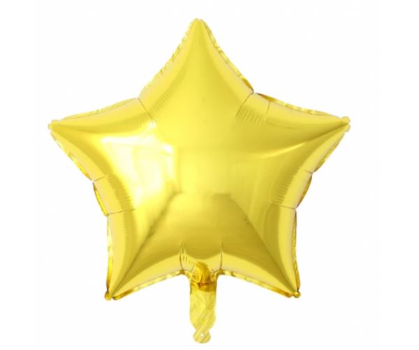 Globo "Estrella" dorado 18" - 45466