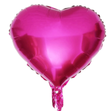 Globo "Corazón" metalizado pinky 18" - 456125 - Mayorista