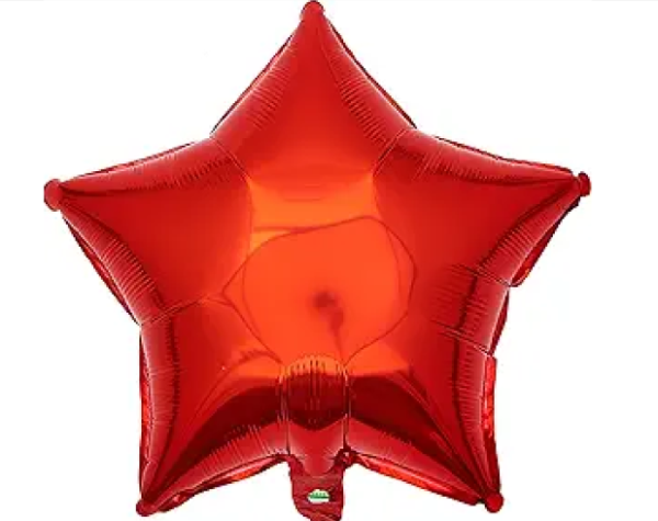 Globo "Estrella" rojo 18" - 456127