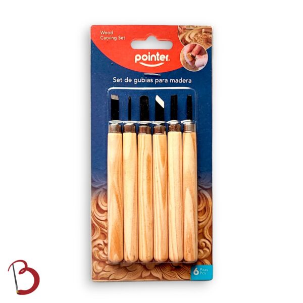 POINTER SET DE GUBIAS PARA MADERA 6PC - Imagen 2