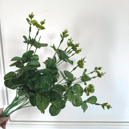 Hoja Eucalipto 4 varas 50cm - YWL-2022001 - Mayorista 12 unidades