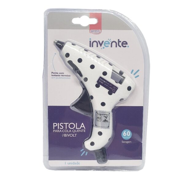 BRW PISTOLA SILICONA MOTAS NEGRAS - Imagen 2