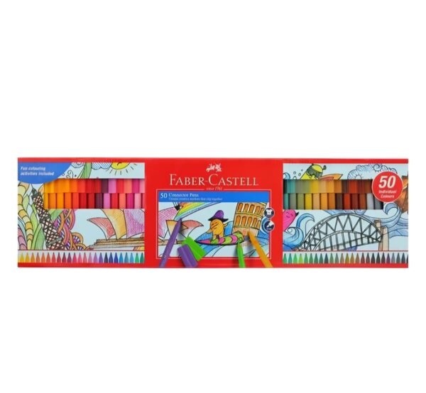 FABER MARCADOR 50PC C/LIBRO